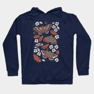 Midnight Rusted Moths Hoodie